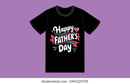trendy fathers day typography graphic tshirt design