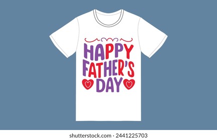 trendy fathers day typography graphic tshirt design