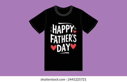 trendy fathers day typography graphic tshirt design