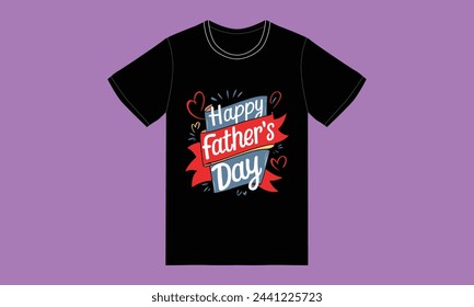 trendy fathers day typography graphic tshirt design