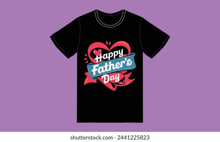 trendy fathers day typography graphic tshirt design