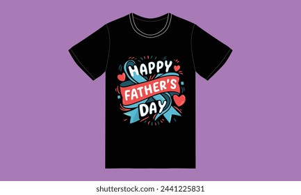 trendy fathers day typography graphic tshirt design