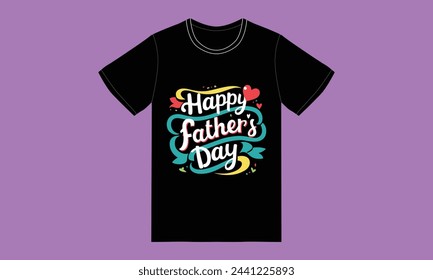 trendy fathers day typography graphic tshirt design