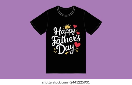 trendy fathers day typography graphic tshirt design
