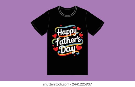 trendy fathers day typography graphic tshirt design