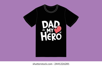 trendy fathers day typography graphic tshirt design