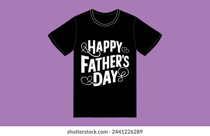trendy fathers day typography graphic tshirt design