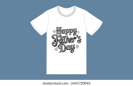 trendy fathers day typography graphic tshirt design