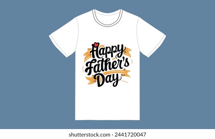 trendy fathers day typography graphic tshirt design