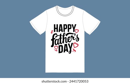 trendy fathers day typography graphic tshirt design