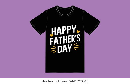trendy fathers day typography graphic tshirt design
