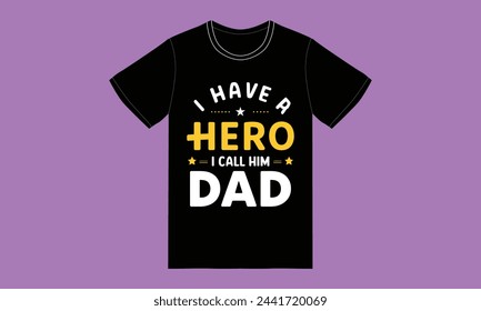 trendy fathers day typography graphic tshirt design