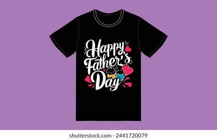 trendy fathers day typography graphic tshirt design