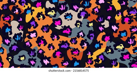 Trendy Faux Leopard Skin Seamless Background Stock Vector Royalty Free Trendy Faux Leopard Skin Seamless Background Stock Vector Royalty Free
