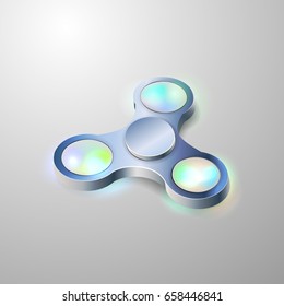 Trendy  Fidget toy for increased focus, stress relief isolated. Vector illustration. 