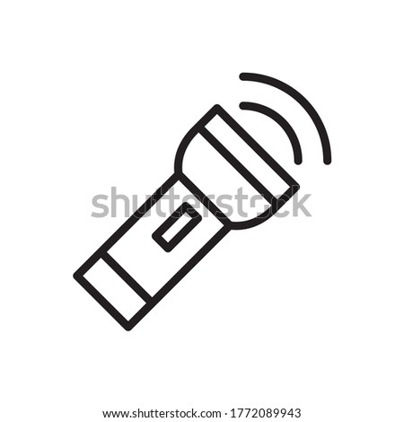 Trendy Flashlight Icon Vector Illustration Design