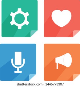 Trendy Flat App Icon Template Different vector image