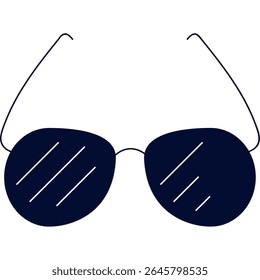 Trendy Flat Design Sunglasses for Summer Vibes