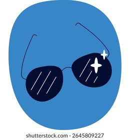 Trendy Flat Design Sunglasses for Summer Vibes