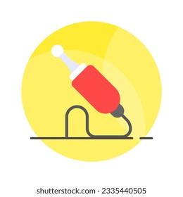 Trendy flat icon of audio jack in editable style, ready to use icon