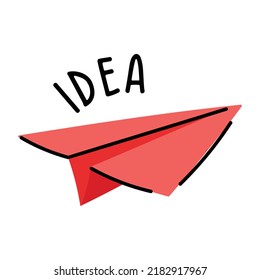 Trendy flat icon denoting mail