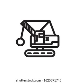 Trendy Flat Icon Design Building and Construction Theme