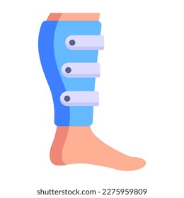 Un icono plano de moda de la llave de pie, vector editable 