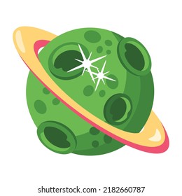 Trendy flat icon vector of fantasy orbit 