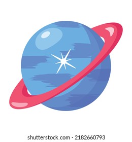 Trendy flat icon vector of fantasy orbit 
