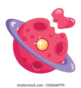 Trendy flat icon vector of fantasy orbit 