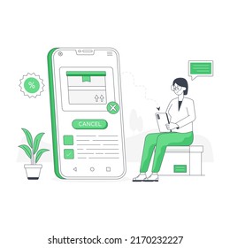 Trendy flat illustration of delivery location 

