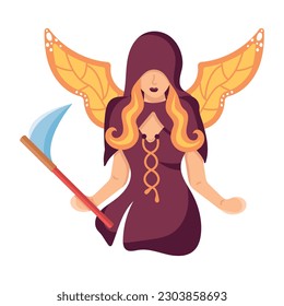 Trendy flat illustration of devil fairy 