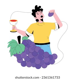 Trendy flat illustration of passover day