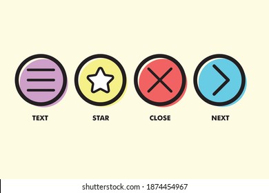 Trendy flat line icon pack for designers and developers. Icons for creative process, design, art, movie, photography, literature, painting, product development, for mobile and websites, and apps.

