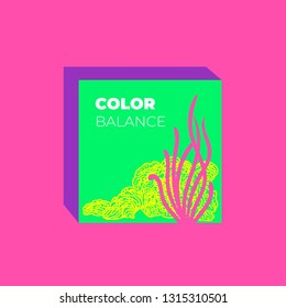 Trendy flat pantone color palette guide in 2019. For any project designs, web and graphic designs, mobile application. Vector illustration. Isolated on white background.