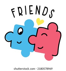 Trendy flat sticker icon of jigsaw 