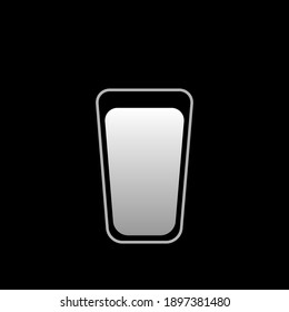 trendy flat style drink glass isolated on background Drink glass icon page symbol for your website design Clock icon logo, app, UI. Clock icon Vector illustration, EPS10.