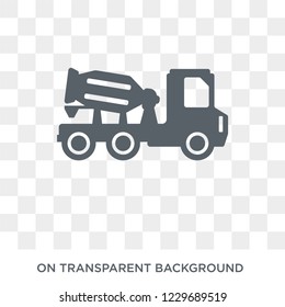 Trendy flat vector Concrete icon on transparent background from Construction collection. High quality filled Concrete symbol use for web and mobile