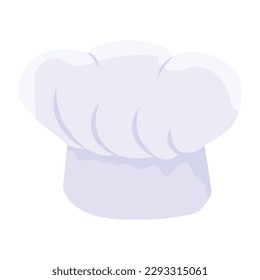 Trendy flat vector design of kitchen hat 