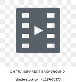 Trendy flat vector Film roll icon on transparent background from Cinema collection. High quality filled Film roll symbol use for web and mobile