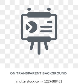 Trendy flat vector Presentation icon on transparent background from Business and analytics collection.
