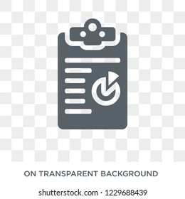 Trendy flat vector Report icon on transparent background from Business and analytics collection. High quality filled Report symbol use for web and mobile