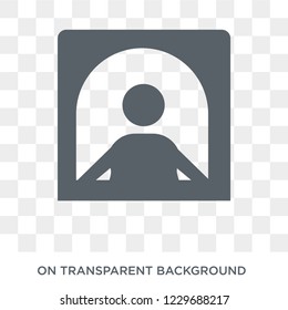 Trendy flat vector Ticket window icon on transparent background from Cinema collection. High quality filled Ticket window symbol use for web and mobile
