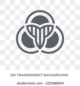 Trendy flat vector Venn diagram icon on transparent background from Business and analytics collection. High quality filled Venn diagram symbol use for web and mobile