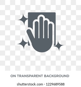  Trendy flat vector Wiping icon on transparent background from Cleaning collection. High quality filled Wiping symbol use for web and mobile