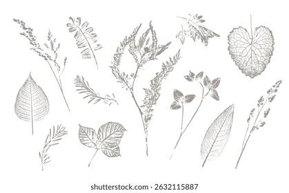 Trendy floral branch and minimalist flowers for logo or decorations. Hand drawn line wedding herb, elegant leaves for invitation save the date card. Botanical rustic trendy vector art.