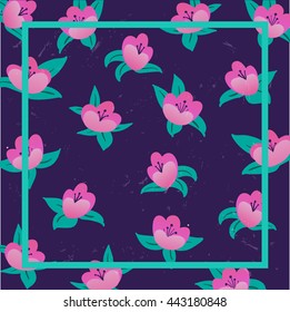 trendy  floral decoration poster background