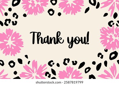 Trendy floral design. Template for card, poster, flyer, cover or other use. 