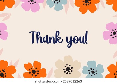 Trendy floral design. Template for card, poster, flyer, cover or other use. 