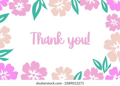 Trendy floral design. Template for card, poster, flyer, cover or other use. 